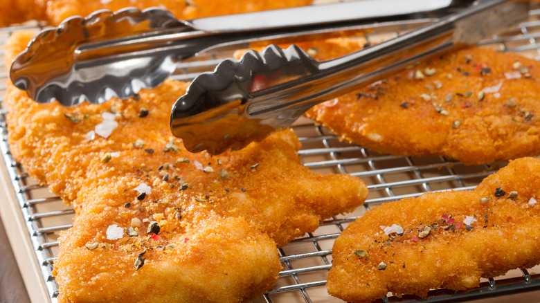 Fish on a wire rack