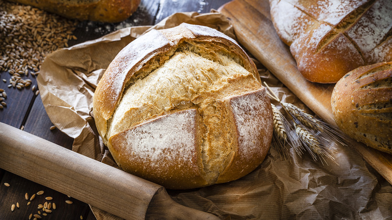 loaf of sourdough bread