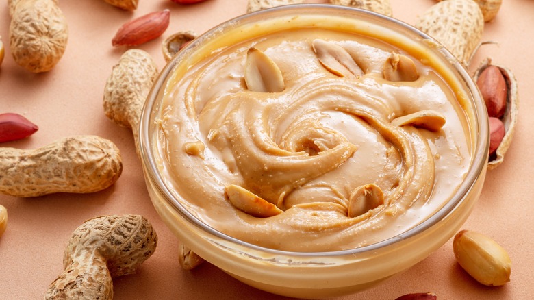 bowl of peanut butter