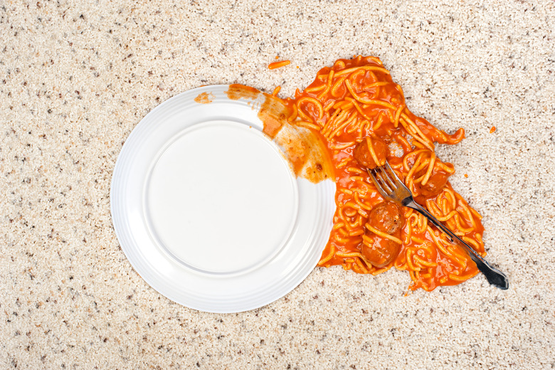 pasta sauce mess