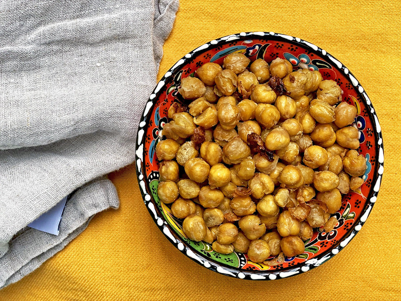Air fryer chickpeas recipe - healthy snack