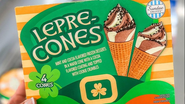 box of Aldi Lepre-cones