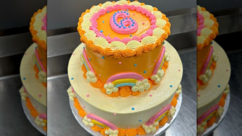 Decorated Walmart cake