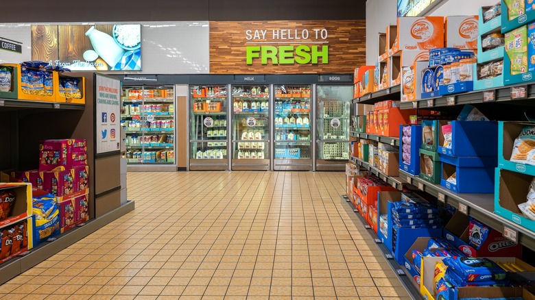 Aldi store interior