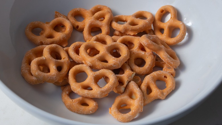 Pumpkin spice yogurt-covered pretzels