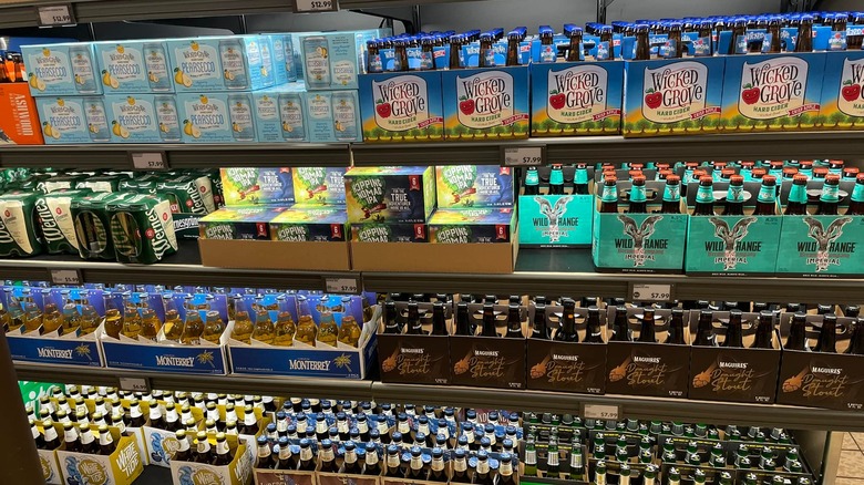 Hard cider and beer at Aldi