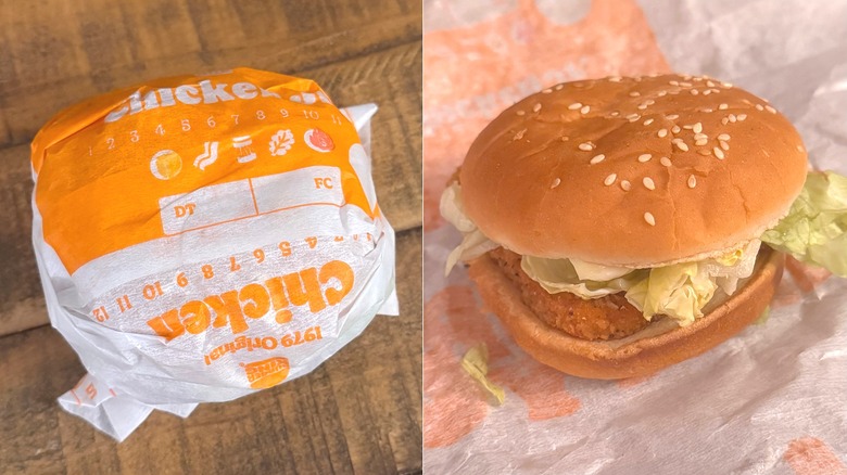 Burger King's Chicken Jr. sandwich