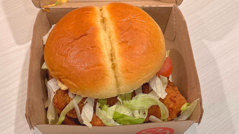 McDonald's Spicy Deluxe McCrispy sandwich