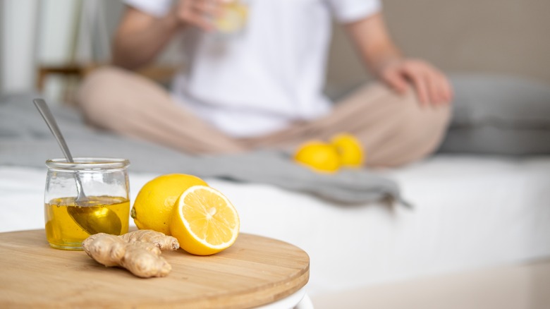 Honey used as a remedy