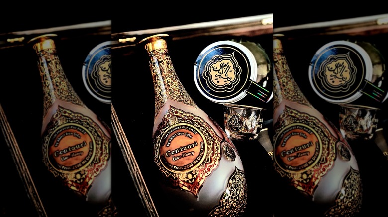 Luxury bottle of Centauri honey