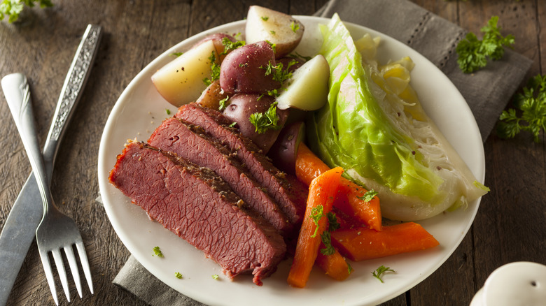 Canned Corn Beef and Cabbage