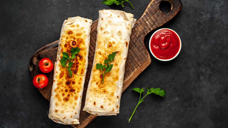 Corned Beef Rice Burritos