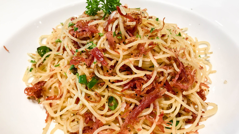 Corned Beef Spaghetti