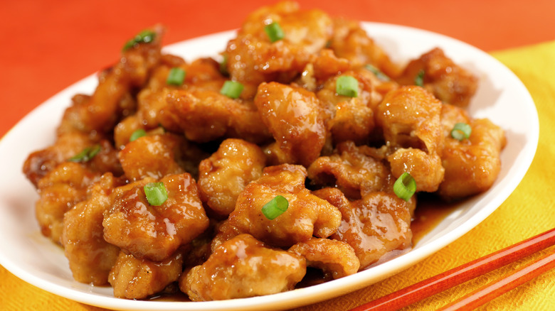 Chinese takeout orange chicken