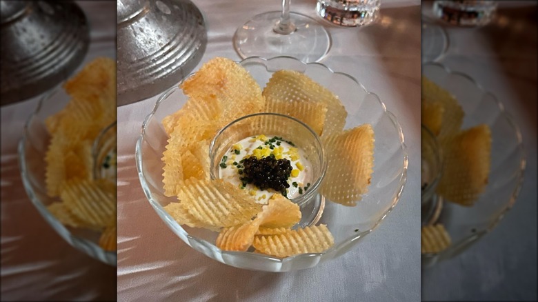 Chips and caviar