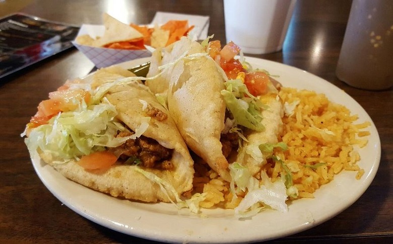 #20 Carne Guisada Puffy Taco, Ray's Drive Inn (San Antonio, Texas)  