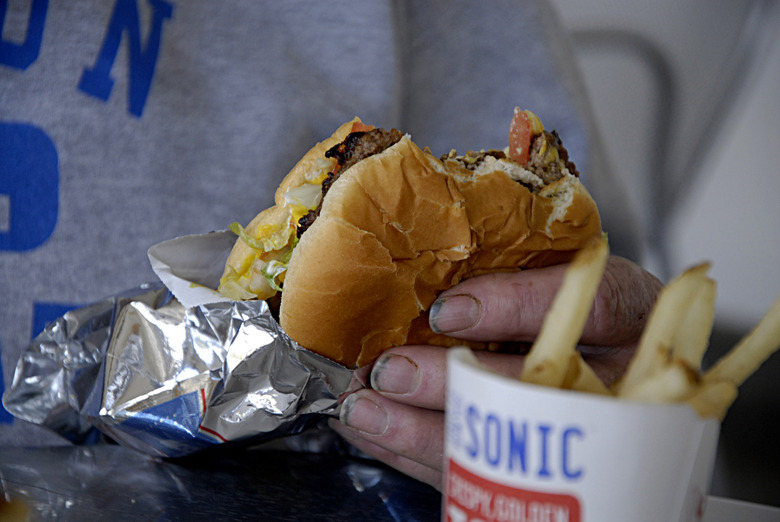Sonic: Bacon Double Cheeseburger With Mayo 