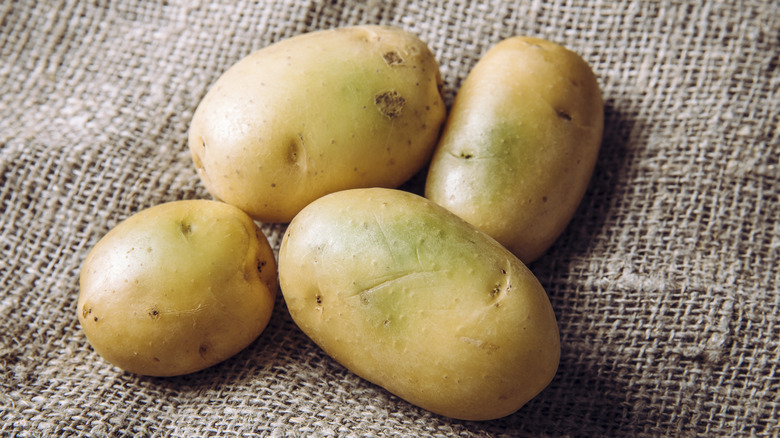 Green potatoes