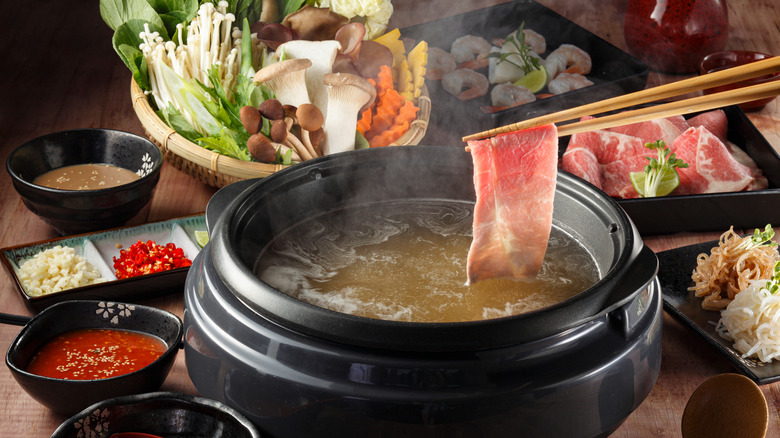 Beef shabu shabu