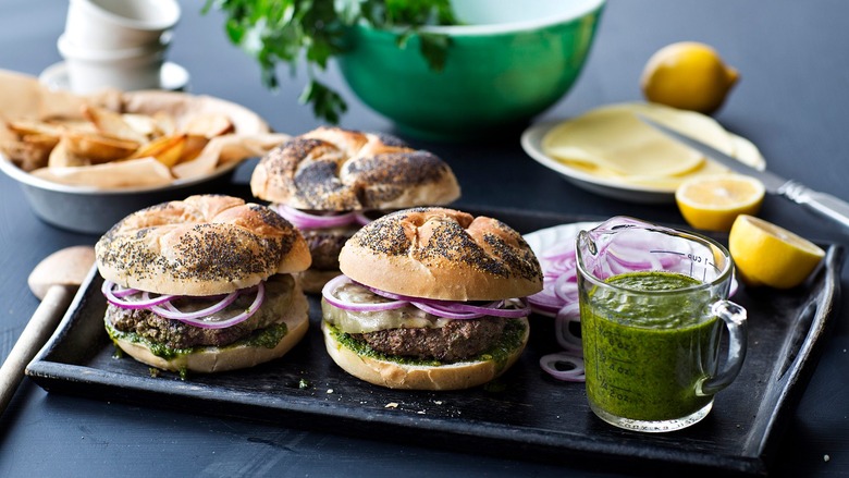 Argentinian Beef Burgers With Chimichurri