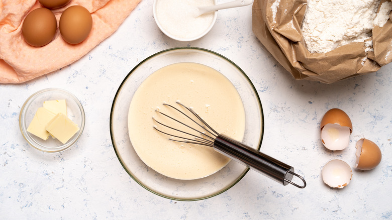 Cake batter