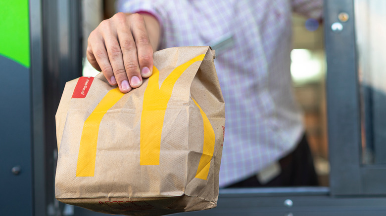 McDonald's drive-thru bag