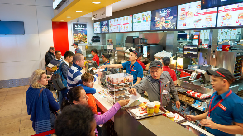 customers ordering at McDonald's