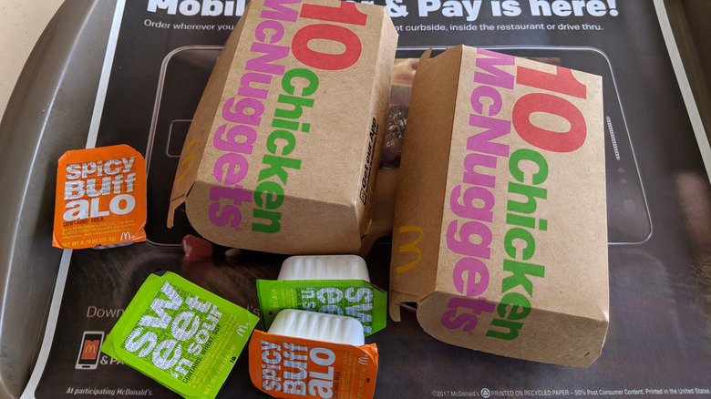 Chicken McNuggets and sauces