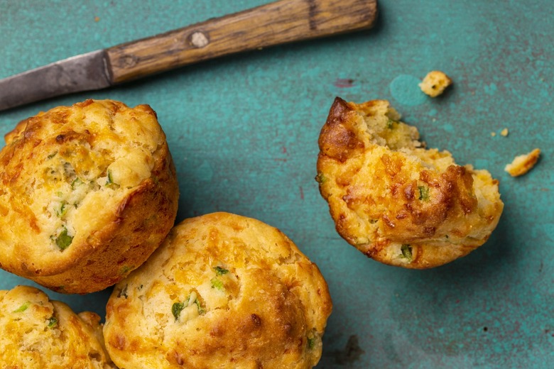Corn, Broccoli and Cheddar Muffins