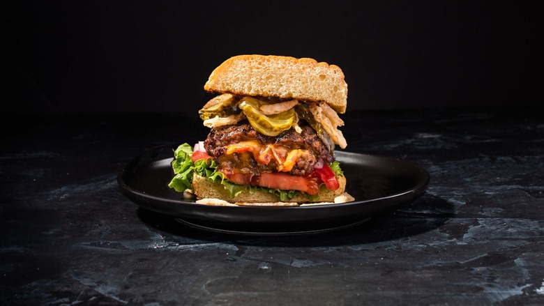 Bacon and Cheese Stuffed Burgers