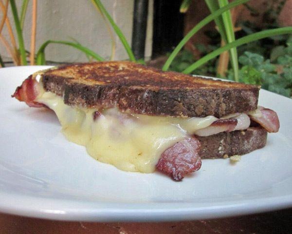 Bacon and Jarlsberg Grilled Cheese Sandwich