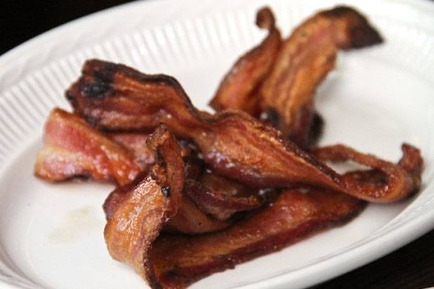 A side of bacon at Vinegar Hill House in Brooklyn, New York.