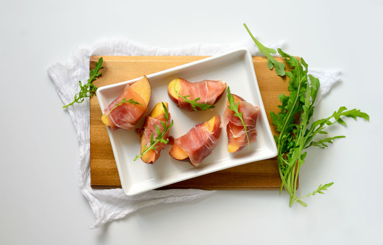 Bacon Wrapped Peaches