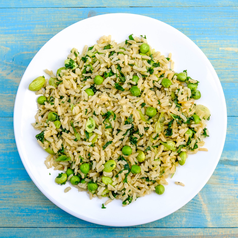 Baked Brown Rice and Edamame recipe - The Daily Meal