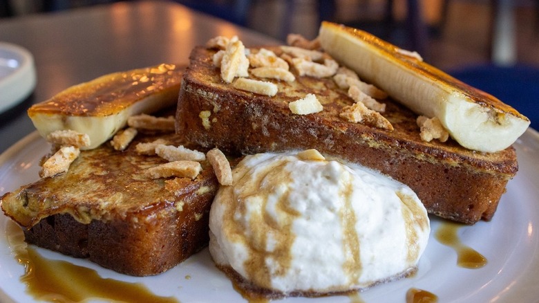 Banana bread French toast