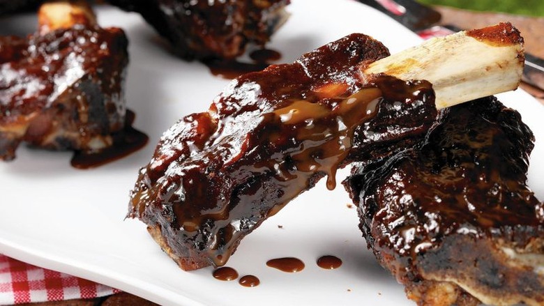 Beef Ribs With Molasses-Mustard Glaze recipe - The Daily Meal