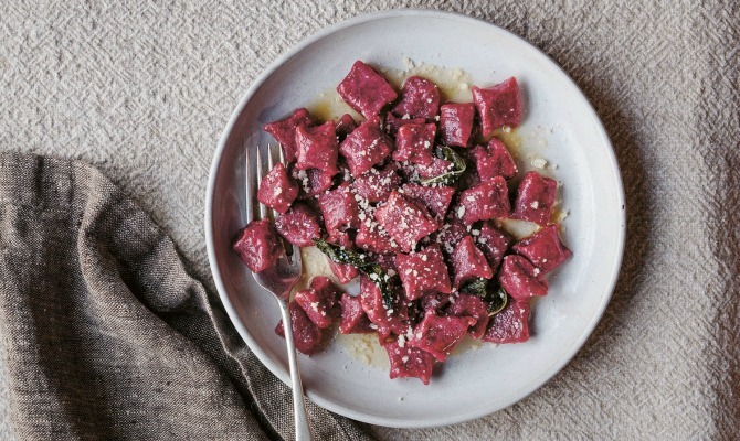 Beet and Ricotta Gnocchi