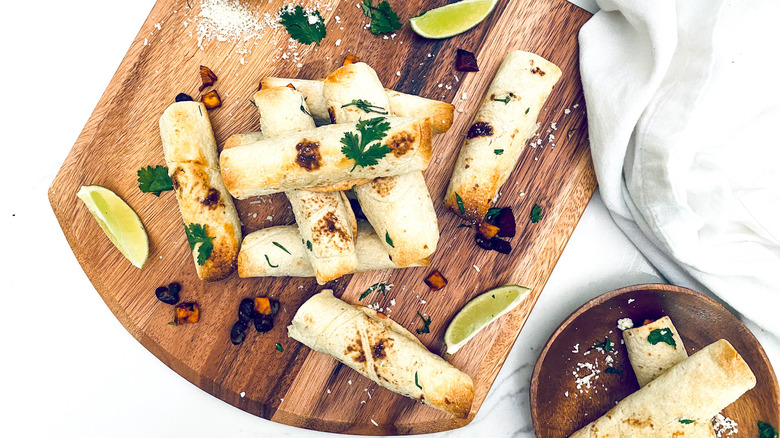 vegetarian taquitos