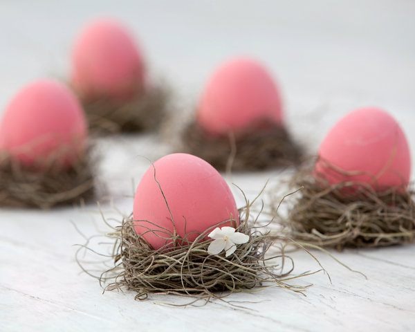 Beet Pink Boiled Easter Eggs
