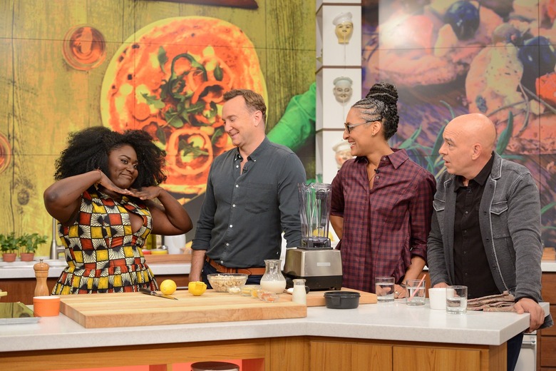 Carla Hall on the chew