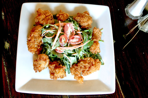 Fried Alligator Salad