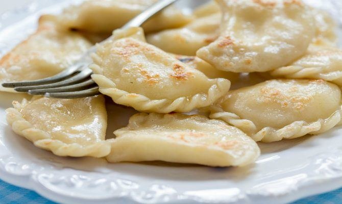 Blue Cheese and Apple Dumpling