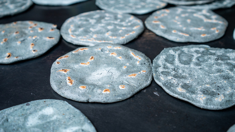 Blue Corn Pancakes recipe - The Daily Meal