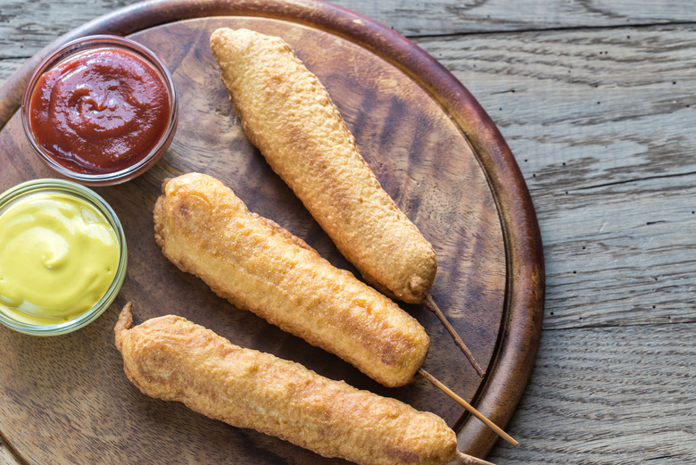 beer-battered corn dog