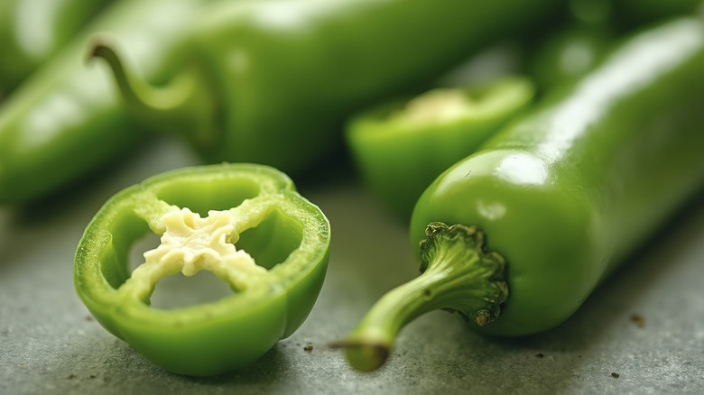 Close-up of jalapeños