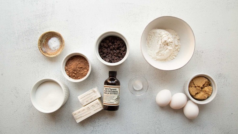 Ingredients for brown butter brookies