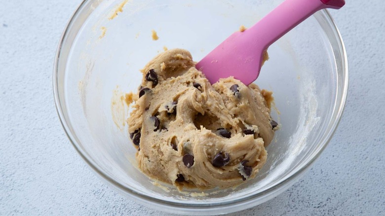 Cookie dough in bowl