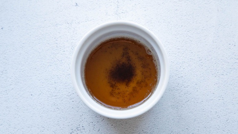 Brown butter in bowl