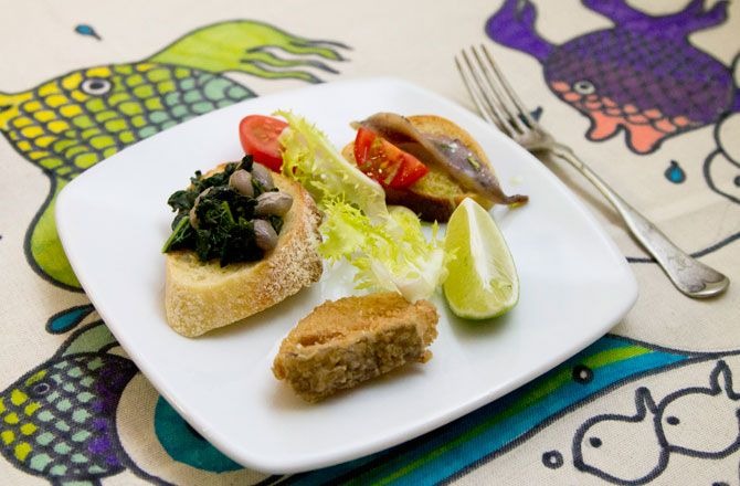 Bruschetta with Kale