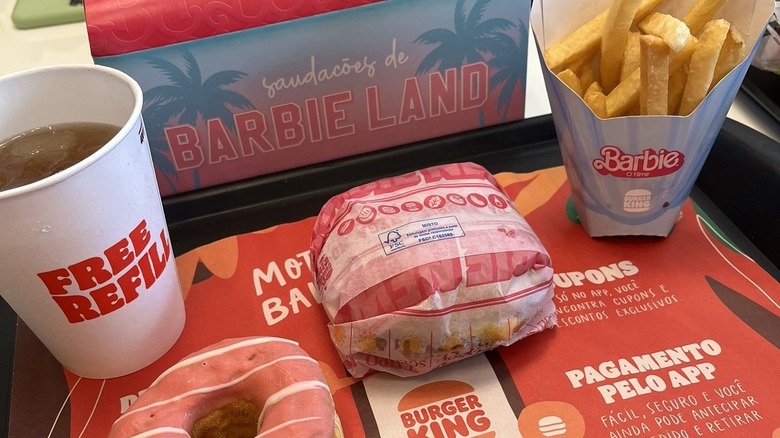 barbie meal at burger king brazil